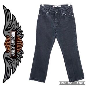 Harley Davidson Black Jeans Bootcut Jeans Size 10P